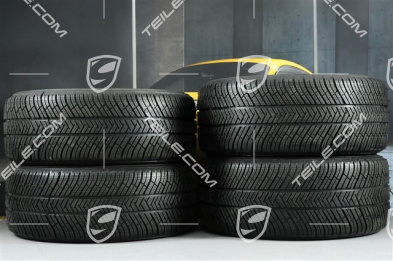 20" Winterräder Satz RS SPYDER, Felgen 9J x 20 ET26 + 10J x 20 ET19 + NEUE Michelin Latitude Alpin 2 Winterreifen 265/45 R20 + 295/40 R20, lackiert in Schwarz (seidenglanz), mit RDK-Sensoren