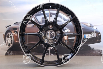 19" Komplet felg Boxster Spyder, Edycja specjalna Black Edition, czarne, 10J x 19 ET42 + 8,5J x 19 ET55