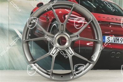 20"+21" GT3 Felgen Satz, 9,5J x 20 ET46 + 12J x 21 ET45, in Darksilver
