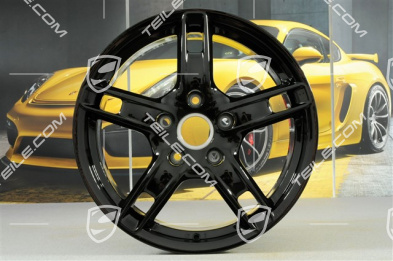 18" Felge Boxster S, 8J x 18 ET57, schwarz hochglanz