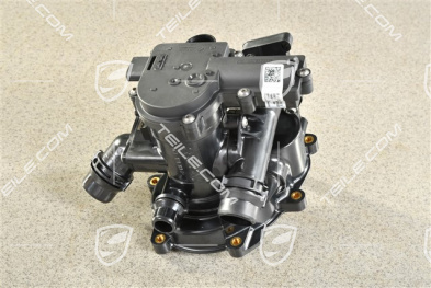 Coolant Regulator / Thermostat housing / Coolant pump housing, 2,0L