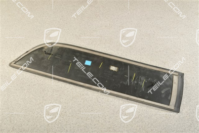 Rear door cover / trim, Matt black, R