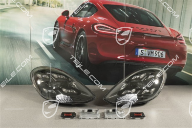 LED-Matrix headlights PDLS Plus, Set incl. control units, black, L+R