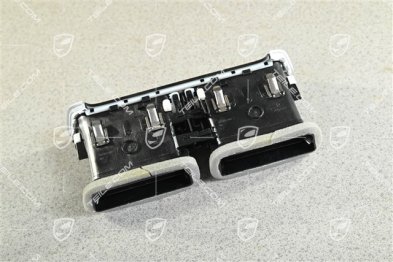 Centre air vent Galvano silver