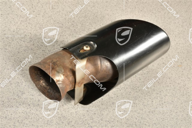 Exhaust system tail pipe, black, outer,  GTS, L