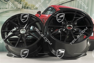 20-inch Carrera S (IV) wheel rim set, rims 8,5 J x 20 ET49 + 11,5 J x 20 ET76 in black (high gloss)