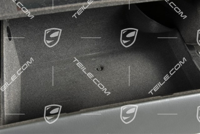 Glove compartment, leatherette, stone grey, complete