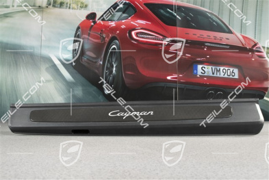 Einstiegleiste, Carbon, mit Schriftzug "Cayman", R