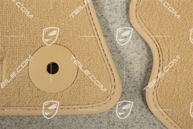 Fussmatten Satz, Climatronic hinten, luxorbeige, RL / UK-Version