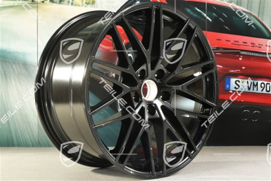 21" Felga Cayenne RS Spyder Design, 11J x 21 ET49, czarny wysoki połysk