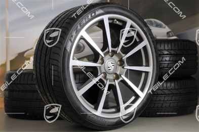 20" Komplet kół letnich Carrera Classic II, 8,5J x 20 ET51 + 11J x 20 ET70, opony letnie 245/35 ZR20 + 295/30 ZR20, z czujnikami ciśnienia RDK