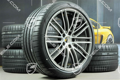 21-inch Turbo IV summer wheel set, rims 9,5J x 21 ET71 + 11,5J x 21 ET69 + Pirelli summer tires 275/35 ZR21 + 315/30 ZR21, with TPM