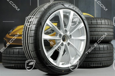 19" komplet kół letnich Boxster S, felgi 8J x 19 ET57 + 10J x 19 ET45 + NOWE opony letnie Pirelli P Zero 235/40 R19 + 265/40 R19