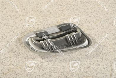 Rosette für Betaetigungsknopf / Kippgriff für die Rückenlehne, Silbergrau Metallic, R