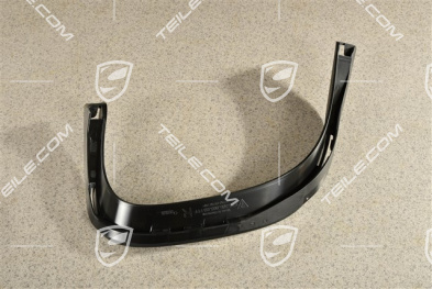 Sport Design, Rear bumper Exhaust system tail pipe cover trim, Black, R