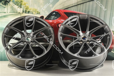 22" Felgensatz GT, 10J x 22 ET48 + 11,5J x 22 ET52, Vesuvgrau