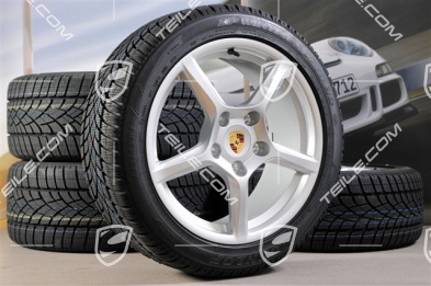 18" Boxster Winterräder Satz, Felgen 8J x 18 ET57 + 9,5J x 18 ET49 + NEUE Pirelli Sottozero II Winterreifen 235/45 R18 + 265/45 R18