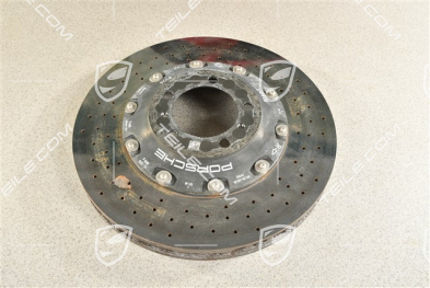 PCCB ceramiczna tarcza hamulcowa, 991.2 C2 / C2S / C4 / C4S / 991.1 Turbo / 991.2 Turbo uszkodzona, R