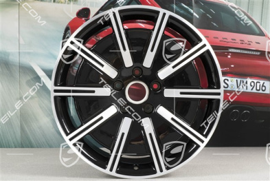 20-inch Sport Aero wheel rim set, 9J x 20 ET54 + 11J x 20 ET60, black high gloss + glossy Surface