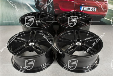 19"-inch alloy wheel Macan Turbo, 8J x 19 ET21 + 9J x 19 ET21, black high gloss
