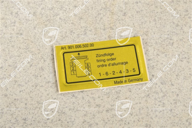 Klebeschild, Zündanlage