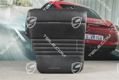 Back seat lower / cushion, Cabrio, leather, Black, L