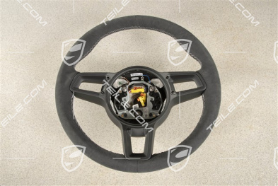 Sportlenkrad GT, Alcantara, Schwarz/Silber