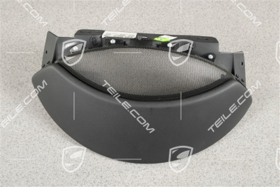 Instrumentenhutze / Schalttafelverkleidung Abdeckung, Leder, Schwarz Instrumentenblende Grau