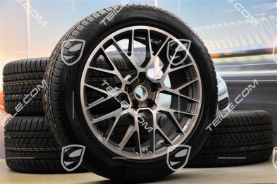 20" "RS Spyder Design" koła zimowe, komplet, felgi 9J x 20 ET26 + 10J x 20 ET19 + NOWE opony zimowe Pirelli 265/45 R20 + 295/40 R20, z czujnikami ciśnienia