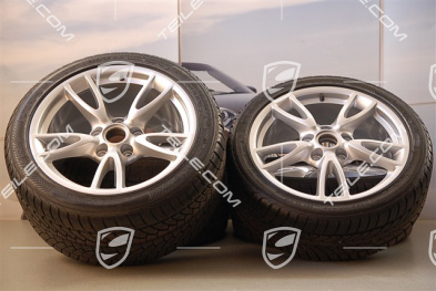 18" Komplet kół zimowych Carrera IV, felgi 8J x 18 ET57 + 11J x 18 ET51, opony 235/40 R18 + 295/35 R18