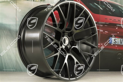 21" Felge RS Spyder Design, 10J x 21 ET19, schwarz seidenmatt