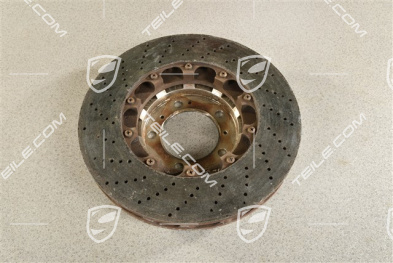Tarcza hamulcowa ceramiczna PCCB, GT2/GT3, R, (uszkodzona)
