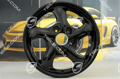17-inch Carrera wheel, 9J x 17 ET55, black high gloss