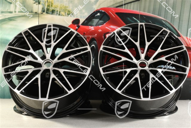 21" RS Spyder Design II Felgensatz, 9,5J x 21 ET27 + 10J x 21 ET19, schwarz hochglanz