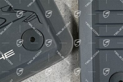 Fussmattensatz Allwetter Gummi-Fußmatten, Graphitblau, RHD