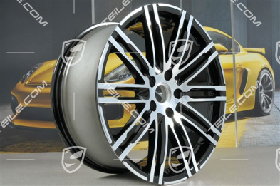 21" komplet felg Turbo III, facelift, 10J x 21 ET50, czarny wysoki połysk