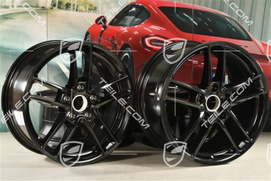 19" Felgensatz Panamera Turbo II, 10J x 19 ET61 + 9J x 19 ET60, schwarz hochglanz