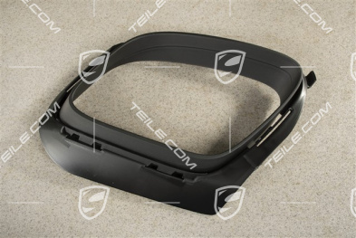 Sport Design / GTS, Rear bumper cover trim exhaust pipe, Black matte, L
