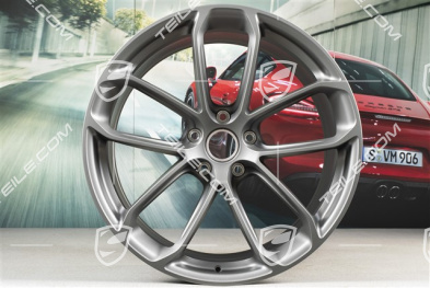 22" felgi GT, komplet, 10J x 22 ET48 + 11,5J x 22 ET52, Platinum satynowy półmat