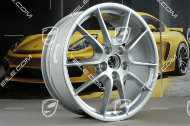 20" Felge, Carrera S III, 8J x 20 ET57, Felgenstern Rhodiumsilbermetallic