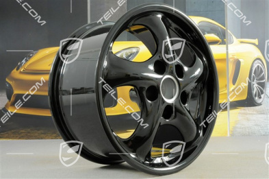 17-inch Carrera wheel, 9J x 17 ET55, black high gloss