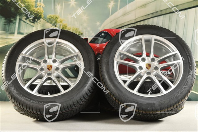 20-inch Cayenne Sport winter wheel set, rims 9J x 20 ET50 + 10,5J x 20 ET55 + Hankook winter tyres 255/55 R20 + 295/45 R20, with TPMS