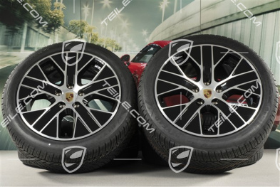 20" Turbo Aero Winterräder Satz, Felgen 9J x 20 ET54 + 11J x 20 ET60 + NEUE Goodyear Winterreifen 245/45 R20 + 285/40 R20