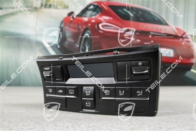 Control panel / switchboard air conditioner, matte black / high gloss chrome finish