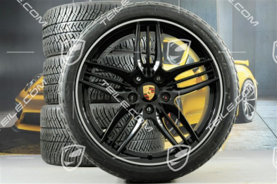 20" Sport Design winter wheel set  wheels 8,5J x 20 ET51 + 11J x 20 ET52 + Michelin winter tyres 245/35 ZR20 + 295/30 ZR20, without TPMS, black high gloss