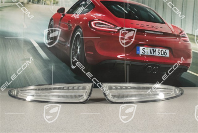 Heckleuchten Klar (weiß), Satz (L+R), C2 / C2S / C2GTS / GT3 / GT3RS, Britische Version