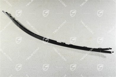 Trim strip, front roof frame, Black matte, R