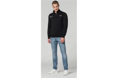 Sweter z dzianiny Porsche „Motorsport” unisex, czarny, BOSS 3XL