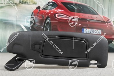 Sonnenblende, mit Spiegel, Schwarz, Coupe, R