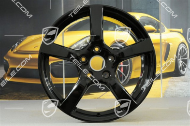 19-inch wheel rim Cayman S, 8J x 19 ET57, black high gloss